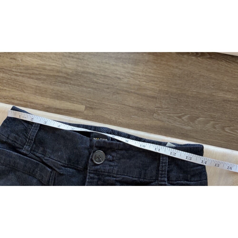 Anthopologie The Colette Cropped Wide-Leg Trousers by Maeve Corduroy Black 29 - Picture 5 of 8